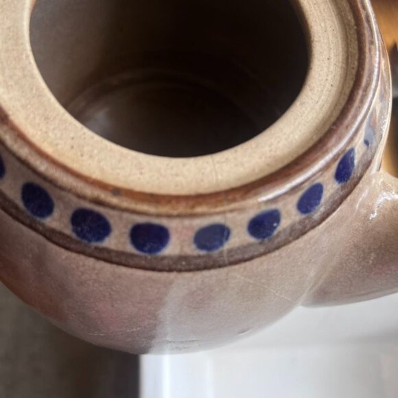 Vintage Mexican Acambaro 1 1/2 qt Handcrafted Ceramic Teapot Decor Piece READ - Picture 8 of 8